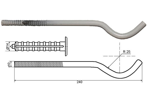 Кронштейн для радиатора 240mm