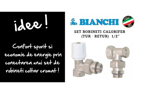 Комплект (подача+обратка) Bianchi 1/2