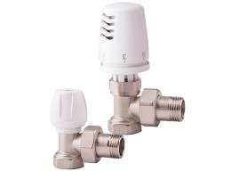 Комплект (подача+обратка+термоголовка) ICMA 1/2