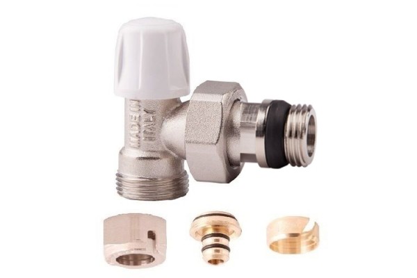 Кран радиаторный угловой нижний ICMA 16x1/2