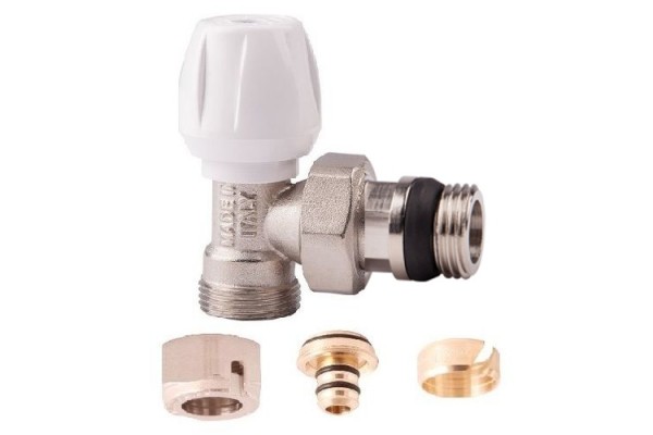 Кран радиаторный угловой верхний ICMA 16x1/2