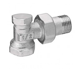 Кран радиаторный угловой нижний Ferro 1/2