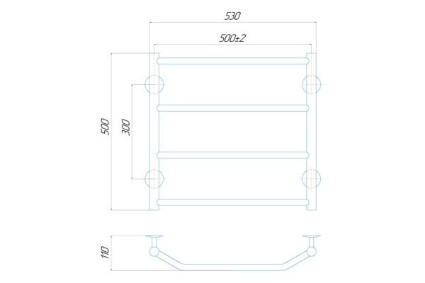 ТРАПЕЦИЯ P4 500×500