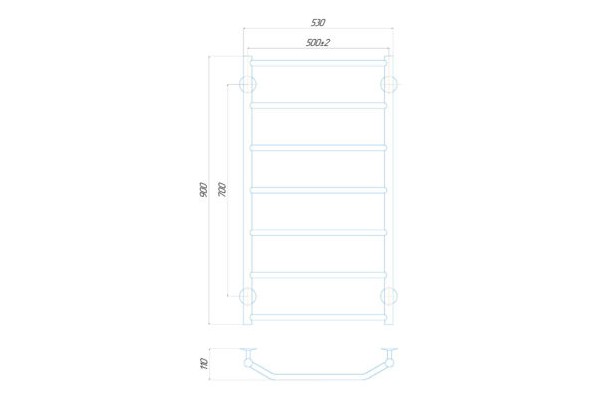ТРАПЕЦИЯ P8 500×900