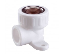 Уголок комбинированный с креплением PPR Ø 20 mm 1/2