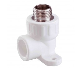 Уголок комбинированный с креплением  PPR Ø 20 mm 1/2