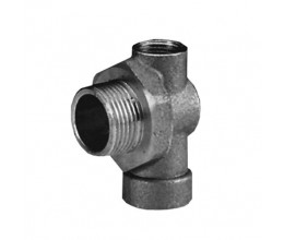 Металлический фитинг тройник FE1-FI3/8-FI1/2