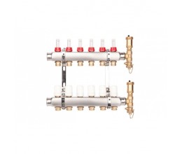 Коллектор с расходомерами inox Valvex с 11 выходами