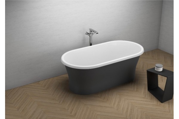 Овальная Акриловая ванна AMONA NERO NEW 1500*750 мм