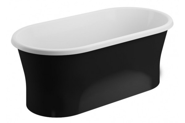 Овальная Акриловая ванна AMONA NERO NEW 1500*750 мм