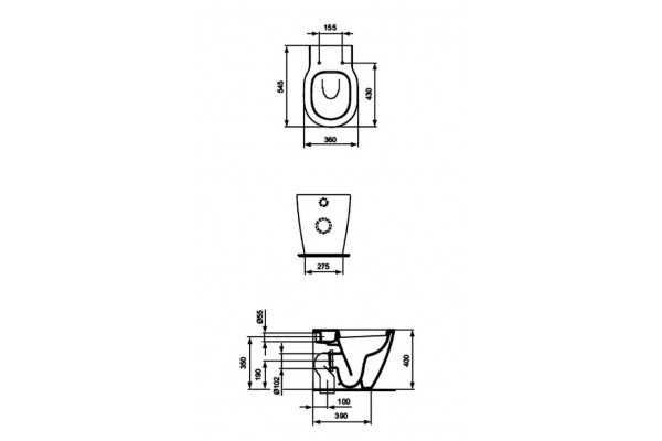 IDEAL STANDARD CONNECT, 36,5x54 cm