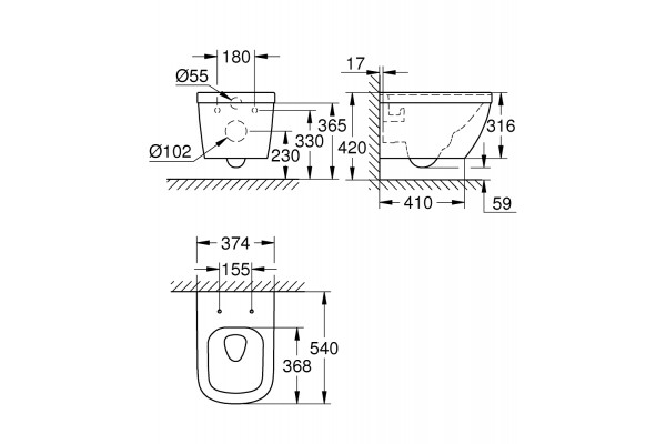 GROHE EURO 37,4x54 cm