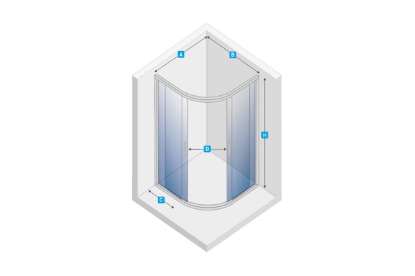 New Trendy New Praktic K-0301 80x80x190 ( без поддона)