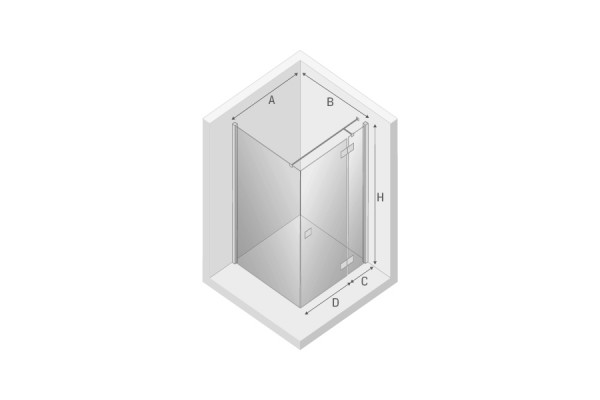 New Trendy Reflexa EXK-1242 / EXK-0007 90x100x200 1 / P ( без поддона)