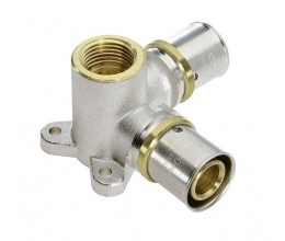 Угол двойной настенный с креплениями комбинированная под пресс F 16 x 1/2 x 16