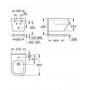 Биде подвесное  для ванной комнаты GROHE EURO 37,4x54x39,5 cm