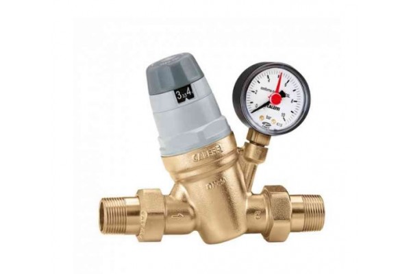 Редуктор давления с манометром  CALEFFI PN 25 - 1/2