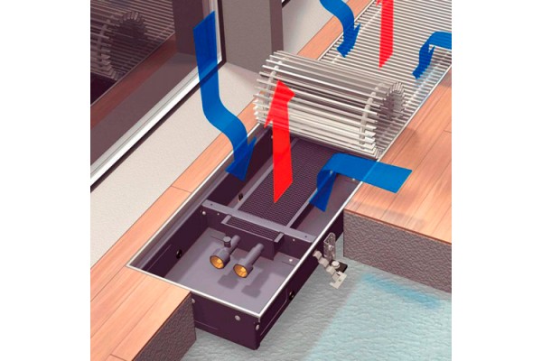 Встраиваемый конвектор Techno KVZ 200-85-1400/C (411 W)