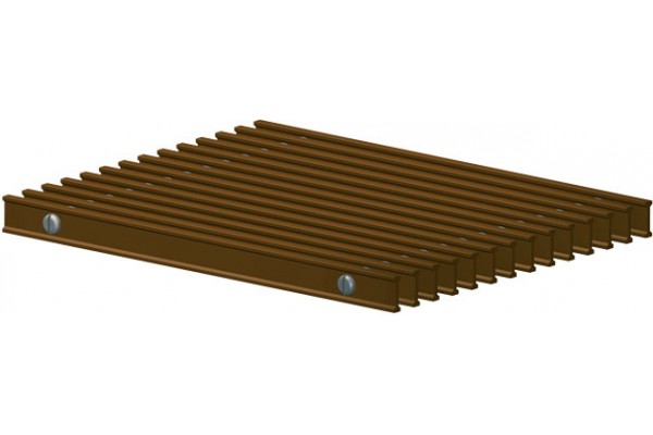 Решетка Алюминиевая Techno PPA 200-1800/С (Коньячный)