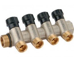 Коллектор для водоснабжения Bugatti 3/4*1/2 на 4 выхода