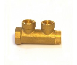 Коллектор для водоснабжения BIANCHI 1*1/2 FI на 2 выхода