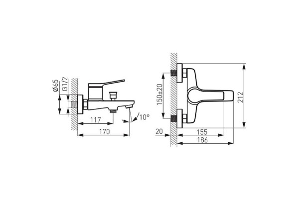 Смеситель FERRO STRATOS BSC1