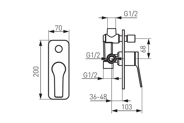Смеситель FERRO STRATOS BSC7P