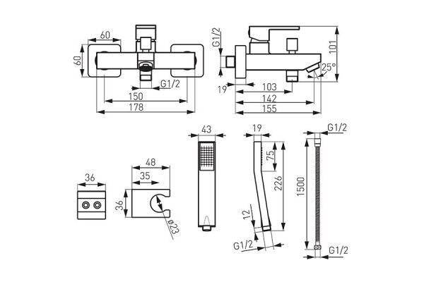 Смеситель FERRO ZICCO BZI11