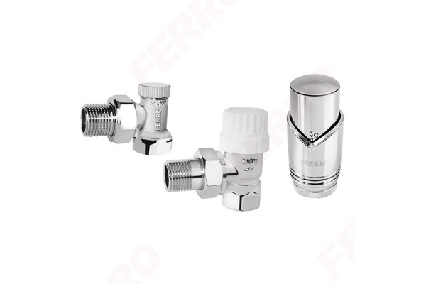 Комплект с термоголовкой FERRO 1/2″ ZTM31CR