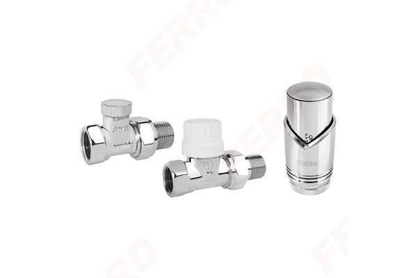 Комплект с термоголовкой FERRO 1/2″ ZTM30CR