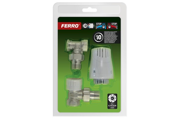 Комплект с термоголовкой FERRO 1/2″ ZTM21
