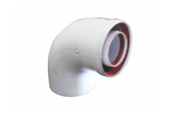 Угол для дымохода 90° Ø60/100