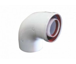 Угол для дымохода 90° Ø60/100