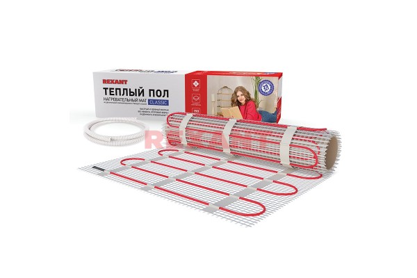 Тепловой коврик REXANT Classic RNX-8-1200 Вт - 8 m2