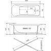 Ванна Triton Эмма 1500*700 mm