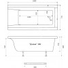 Ванна Triton Джена 1600*700 mm