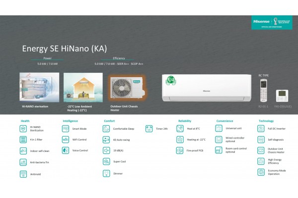 Hisense Energy SE KA35XR0EG/EW 12000 BTU