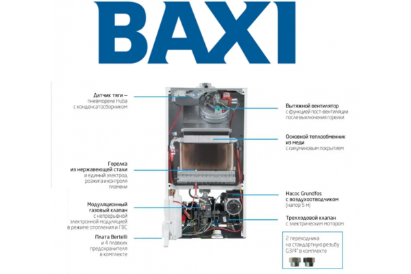 BAXI ECO 4S 24 (Естественная тяга)